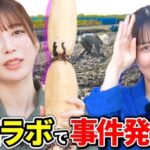 雪平莉左とまひちゃんこと谷口茉妃菜の事件連発レンコン掘りが最高に楽しい産地ロケ動画で、