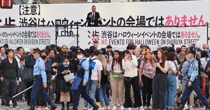 渋谷は厳戒態勢！！静かなハロウィンに･･･ゾンビ姿の男性「寂しい」